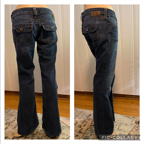 COPY - MAVI I jeans denim pants bottoms dark wash ROMY 30/34 inseam flap pockets - Picture 2 of 12